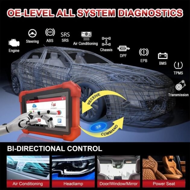 LAUNCH 919 MAX Professional Wireless Bidirectional Diagnostic Scan Tool - Image 3